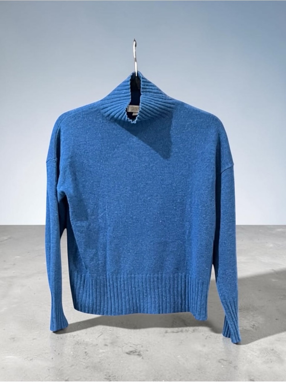 Kinross Women's Blue Cowl Neck Sweater